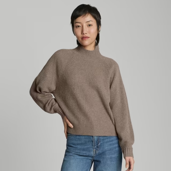 Everlane The Cashmere Ribbed Turtleneck | Size Small - Picture 1 of 16